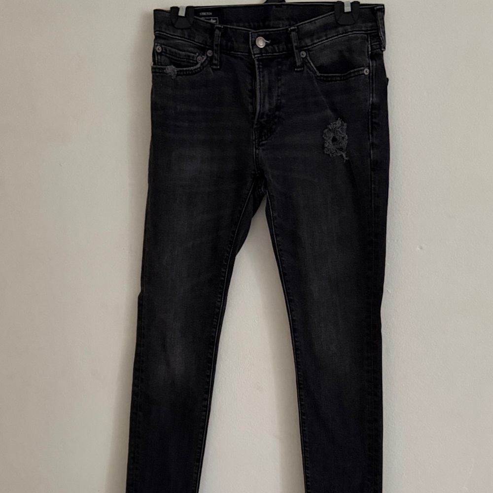 Abercrombie & Fitch Dark Black Skinny Jeans